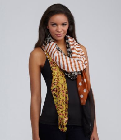 Natasha Accessories Wild Patchwork Oversize Scarf