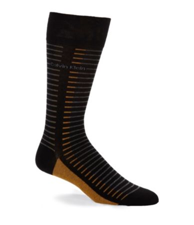 Calvin Klein Variegated Broken-Striped Fashion Socks