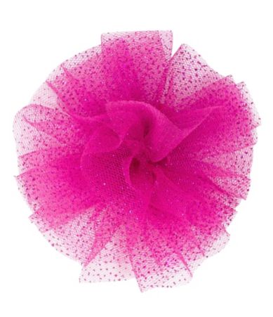 Copper Key Large Glitter Tulle Puff Bow