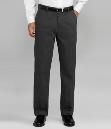 Roundtree & Yorke Casuals Flat-Front Pants