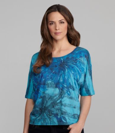 Westbound Printed Dolman Sleeve Top  Dillards 