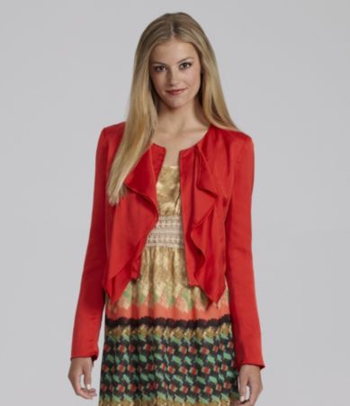 GB Ruffled Front Jacket