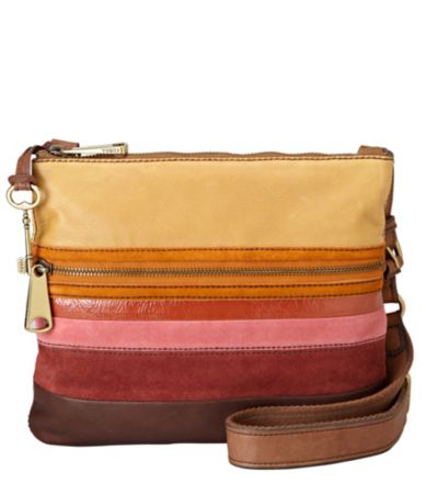 Fossil Explorer Color Block Cross-Body Bag