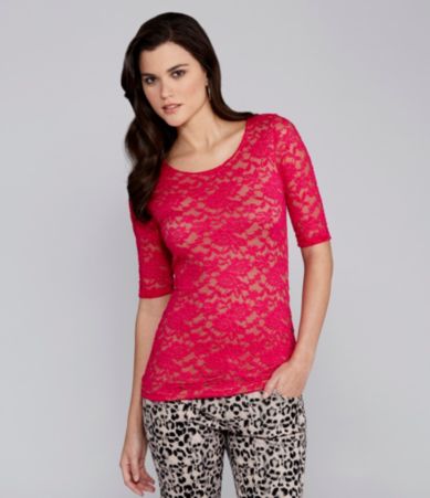 Gianni Bini Lucinda Floral Lace Top