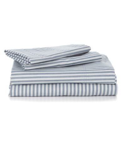 Cremieux 270-Thread-Count Percale Striped Sheet Set