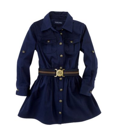 Ralph Lauren Childrenswear 2T-6X Tissue Chino Shirtdress
