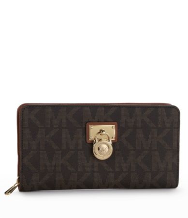 MICHAEL Michael Kors Hamilton Large Logo Zip-Around Wallet