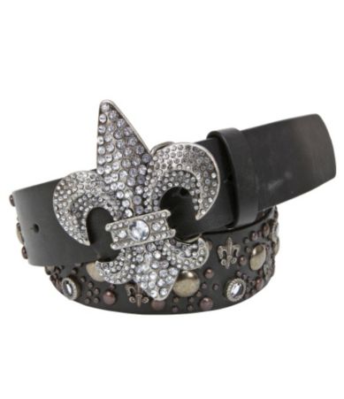 Miss Me Jeans Studded Fleur-De-Lis Belt