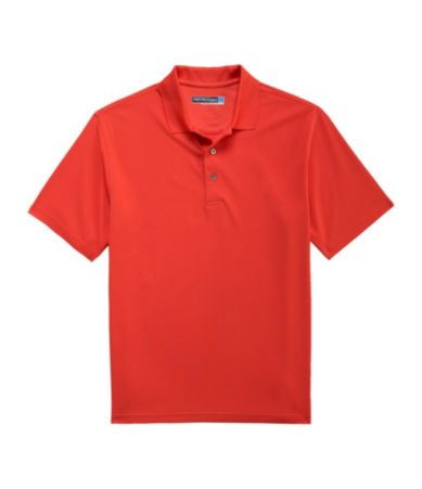 Roundtree & Yorke Performance Solid Textured Polo Shirt