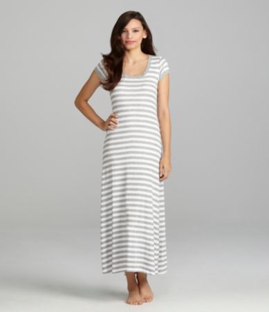 Lauren Ralph Lauren Lounge Modern Essentials Striped Maxi Gown