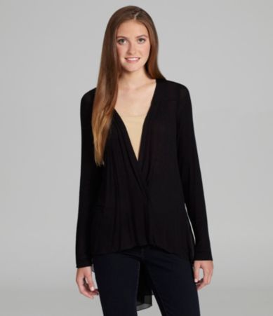 Only Sky Hachi Fishtail-Back Cardigan