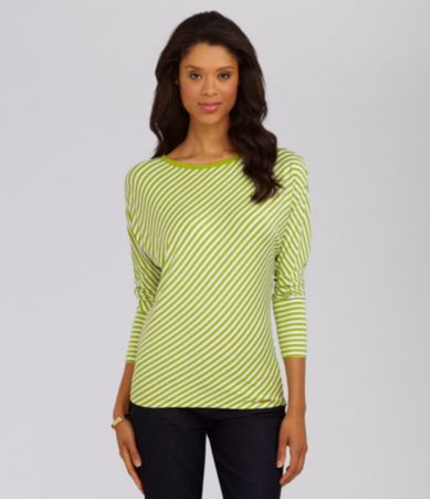 MICHAEL Michael Kors Dolman-Sleeve Stripe Top