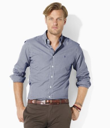 Polo Ralph Lauren Big & Tall Classic-Fit Gingham Cotton Poplin Shirt