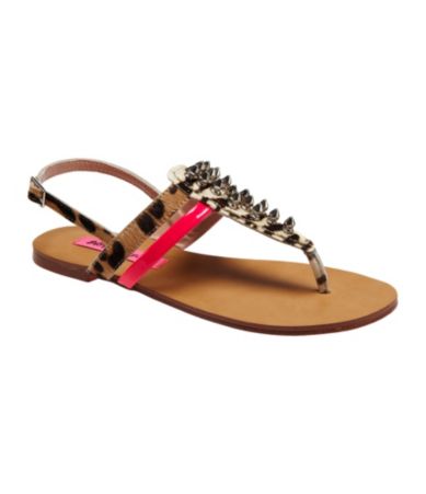 Betsey Johnson Corii Mixed-Media Sandals
