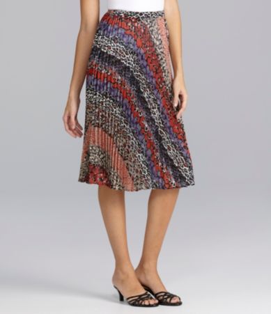 Investments Petites Sunburst Pleated Skirt