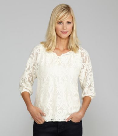 Westbound Lace Scoopneck Blouse