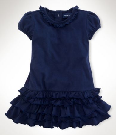 Ralph Lauren Childrenswear Infant Ruched Dress