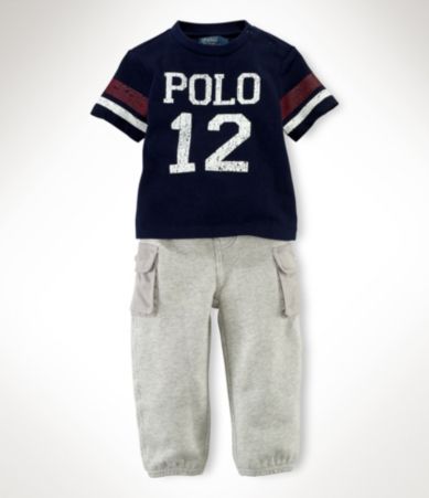 Ralph Lauren Childrenswear Infant Graphic Knit Pant Set