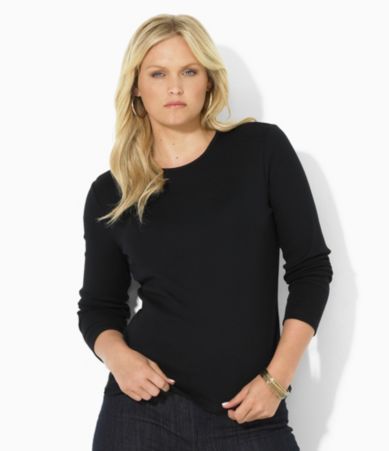 Lauren Ralph Lauren Woman Crewneck Logo Tee