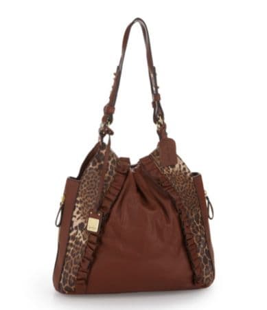 Jessica Simpson Leather Juliann Ruffle Tote
