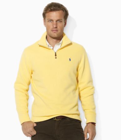 Polo Ralph Lauren Long-Sleeved French-Rib Half-Zip Sweater