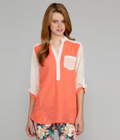 GB Colorblock Tunic Blouse