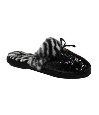MICHAEL Michael Kors Zayden Zebra-Print Slippers