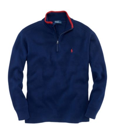 Ralph Lauren Childrenswear 2T-7 French Rib Half-Zip Sweatshirt