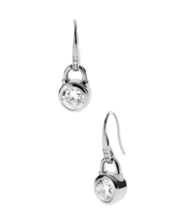 Michael Kors Brilliance Padlock Drop Earrings
