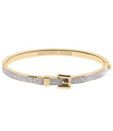 Michael Kors Buckle Collection Pave Bangle Bracelet