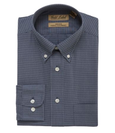 Roundtree & Yorke Gold Label Perfect Performance Checkered Sportshirt