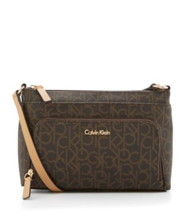 Calvin Klein Monogram East/West Cross-Body Bag | Dillards