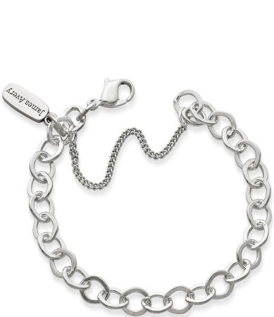 James Avery Forged Sterling Silver Link Charm Bracelet | Dillards