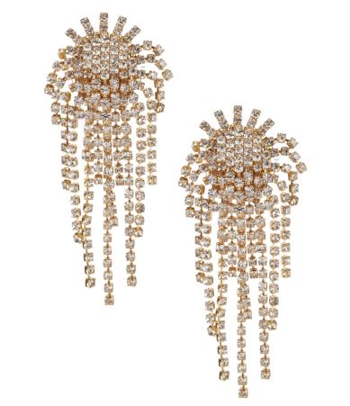 Cezanne Fireworks Rhinestone Clip-On Earrings | Dillards