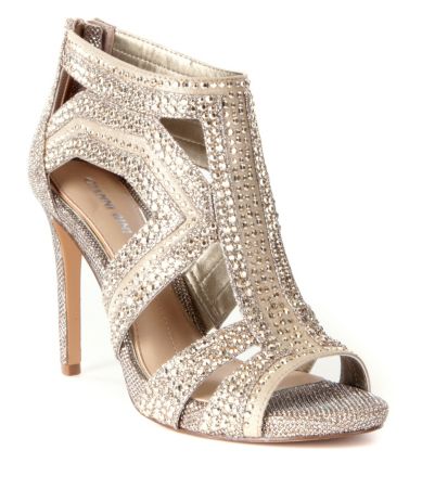 Gianni Bini Sianna Jeweled Beaded Dress Sandals | Dillards