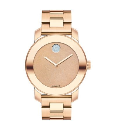Movado Bold Rose Gold Tone Stainless Steel Link Bracelet Watch | Dillards