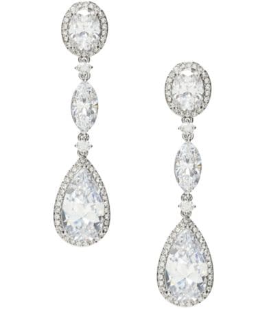 Nadri Oval Cubic Zirconia Drop Earrings | Dillards