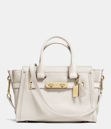 COACH SWAGGER 27 IN PEBBLE LEATHER | Dillards