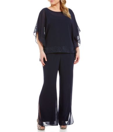 Women's Clothing | Plus | Dresses | Dressy Pant Sets | Dillards.com