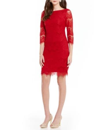 Jessica Howard Lace Sheath Dress | Dillards