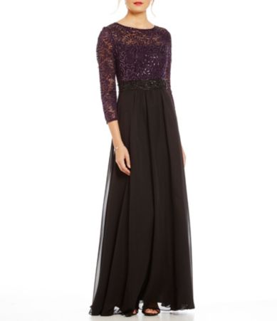 Decode 1.8 Illusion Lace A-Line Gown | Dillards