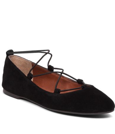 Lucky Brand Aviee Suede Criss-Cross Flats | Dillards