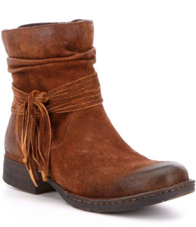 Born Cross Fringed Western Booties | Dillards