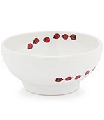 Fiesta Ladybug Footed Ceramic Bowl