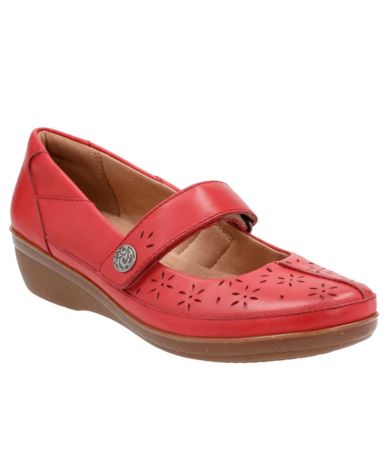 Clarks Everlay Bai Leather Laser Cut Mary Janes | Dillards