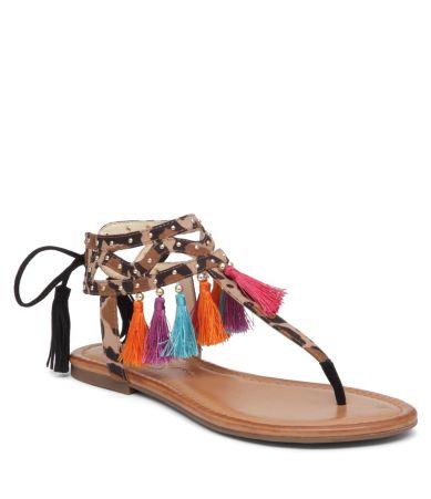 Jessica Simpson Kamel Tassel Flat Sandals | Dillards