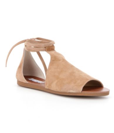 Steve Madden Elaina Ankle Tie Suede Sandals | Dillards