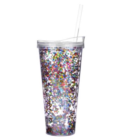 Slant Collection Confetti Tumbler with Straw | Dillards