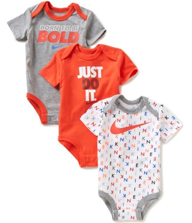 Nike Baby Boys Newborn-12 Months Bodysuit Three-Pack | Dillards