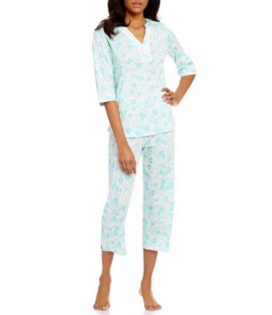 Miss Elaine Floral Pajamas | Dillards